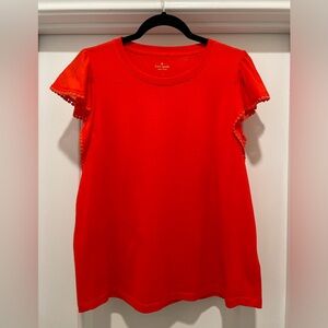 *KATE SPADE* flutter short sleeve top